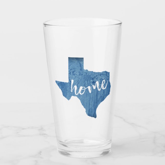 Texas Zuhause Wood Grain Glas (Vorderseite)