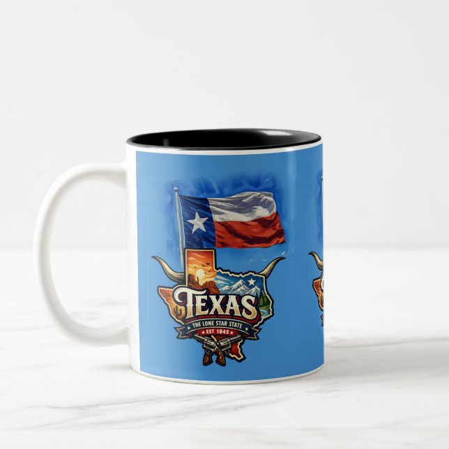 TEXAS ZWEIFARBIGE TASSE (Links)