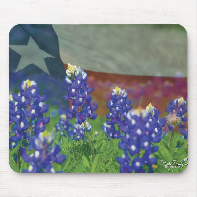 Texasbluebonnet-Mausunterlage Mousepad (Vorne)