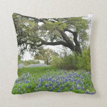 Texasbluebonnet-Wurfs-Kissen