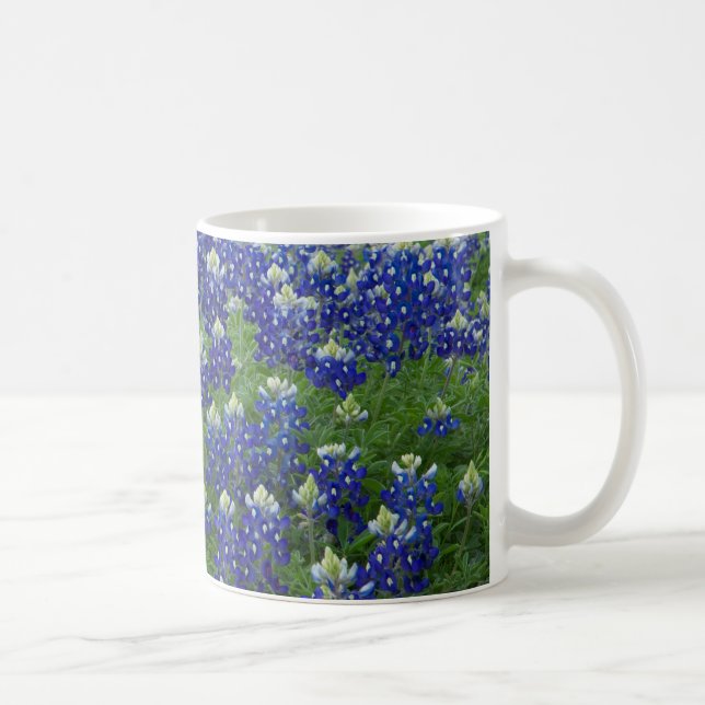 Texasbluebonnets-Feld-Foto Kaffeetasse (Rechts)