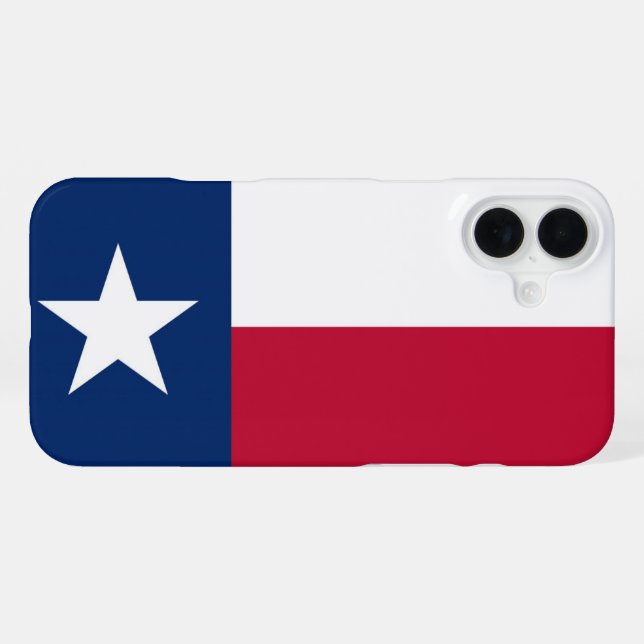 Texasflagge iPhone 16 Plus Hülle (Rückseite (Horizontal))