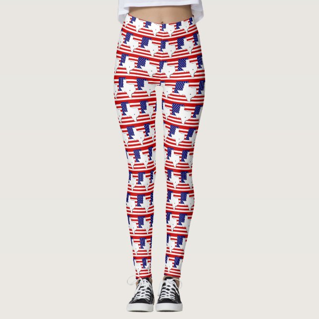 TEXASKARTE LEGGINGS (Vorderseite)
