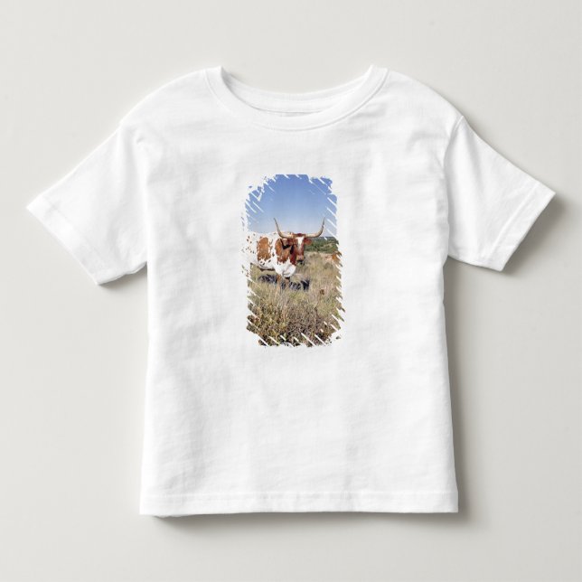 Texaslonghorn-Zucht (Foto) Kleinkind T-shirt (Vorderseite)