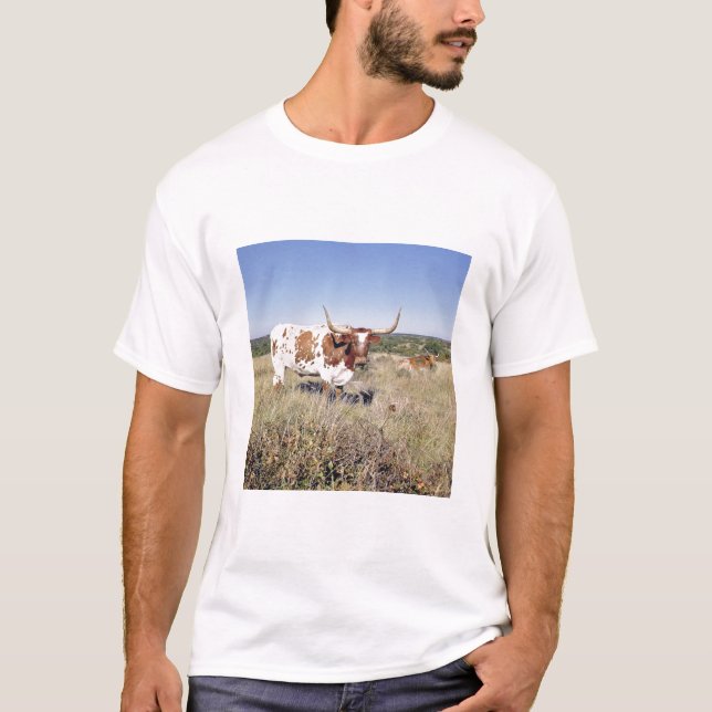 Texaslonghorn-Zucht (Foto) T-Shirt (Vorderseite)