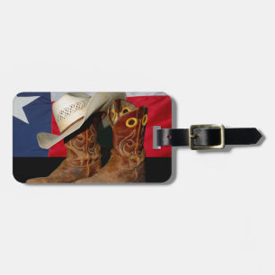 Texasstiefel und -Hat.jpg Gepäckanhänger