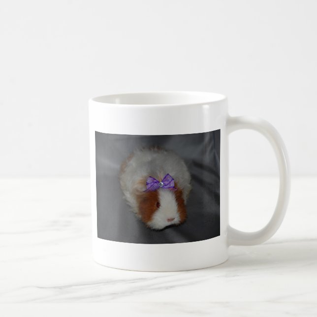Texel Meerschweinchen mit Bogen Kaffeetasse (Rechts)
