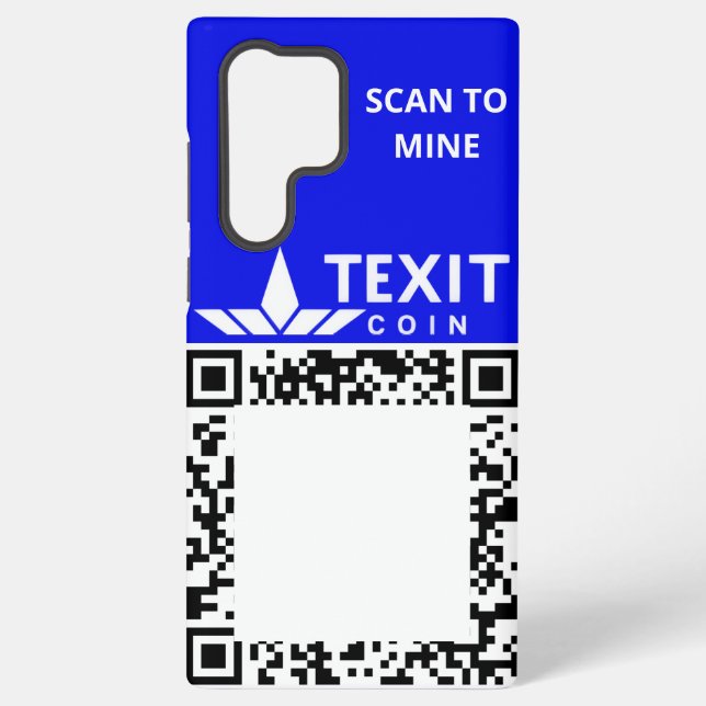 TeXit Coin Android Galaxy QR Samsung Galaxy Hülle (Rückseite)