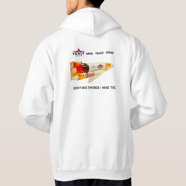 TeXit Coin Mens Basic Sweat - shirt à capuche (Dos)