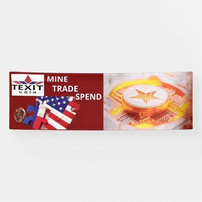 TeXit Coin Rocket Ship Mine TXC Banner (Horizontal)