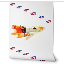 TeXit Coin Rocket Ship Puzzle Pieces 2' x 21' Tapete