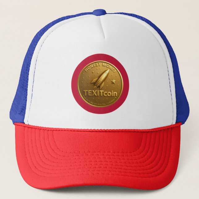 TexitCoin Official Logo On Back Coin on Front Truckerkappe (Vorderseite)