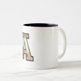 Text "A" Zweifarbige Tasse