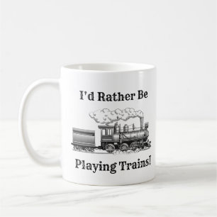 Text ändern, den ich lieber mit dem Zug spielen wü Kaffeetasse