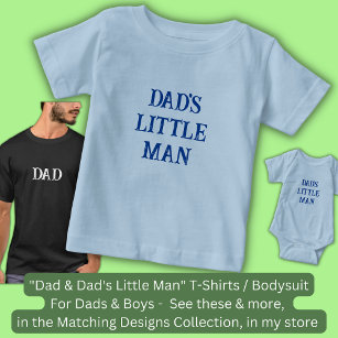 Text ändern / Titel "Kleiner Mann des Vaters" Vate Baby T-shirt