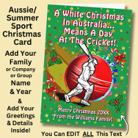 Text ändern, White Christmas Australia Day Cricket