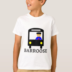Text auf Manx: barroose und schwarzer Bus T-Shirt