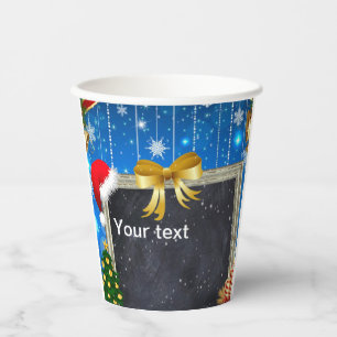 Text bearbeiten Frohe Weihnachtsbecher Pappbecher