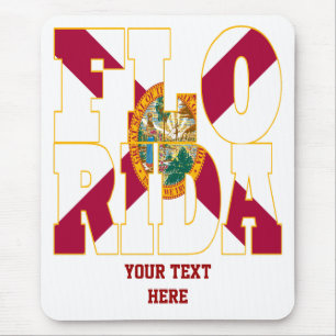 Text der Flagge des Bundesstaates Florida Mousepad