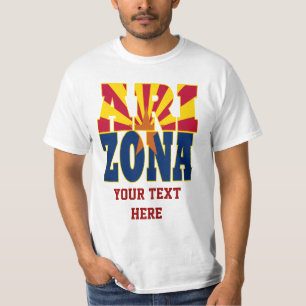 Text der Staatsflagge von Arizona T-Shirt