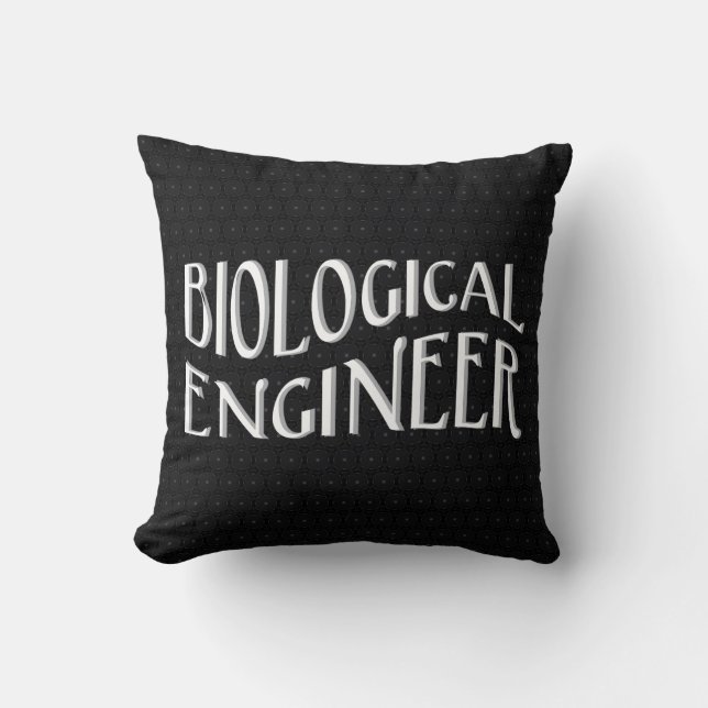 Text des biologischen Ingenieurs Kissen (Vorderseite)