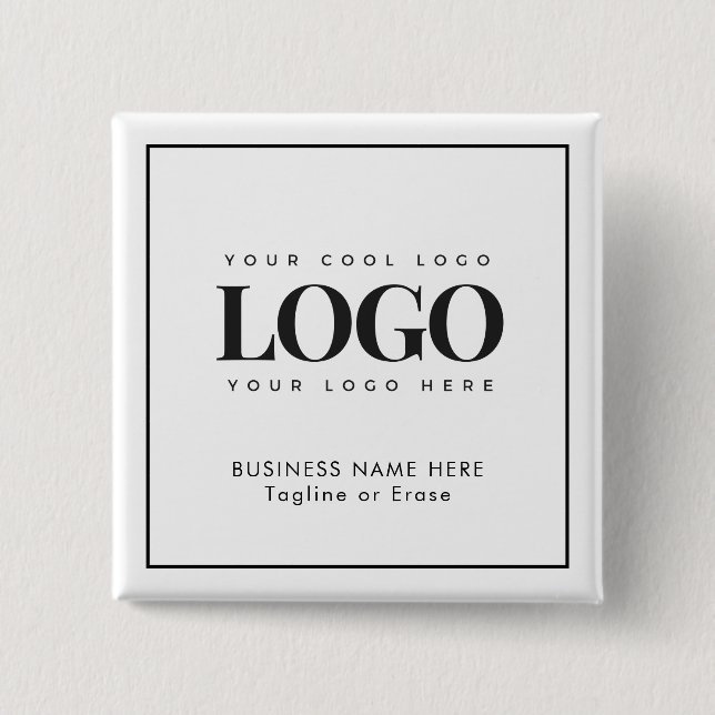 Text des Logos für benutzerdefinierte Unternehmen Button (Vorderseite)