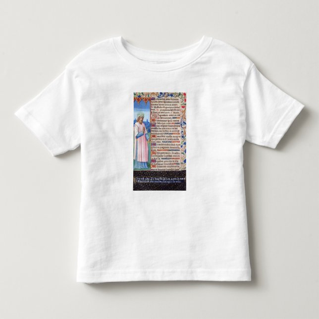 Text des Magnificat mit einem Porträt von Kleinkind T-shirt (Vorderseite)