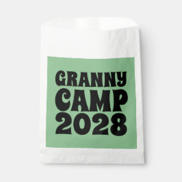 Text des Retro-Granny-Camps Geschenktütchen