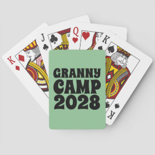 Text des Retro-Granny-Camps Spielkarten