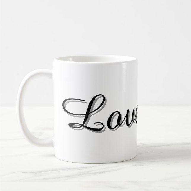 Text Design Mug (Gauche)