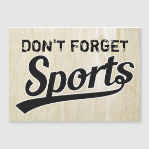 Text-Design: SPORTschwarz + Ihr eigener Text & Ide Magnetkarte