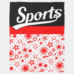 Text-Design: SPORTweiß + Ihr eigener Text & Ideen Fleecedecke