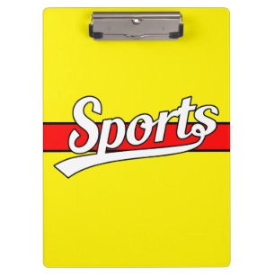 Text-Design: SPORTweiß + Ihr eigener Text & Ideen Klemmbrett