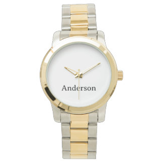 Text Ersetzen Unisex Oversized Two-Tone Armband  Armbanduhr