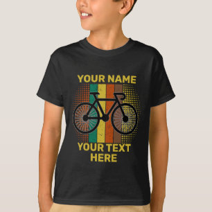 Text-Fahrrad ändern hinzufügen T-Shirt