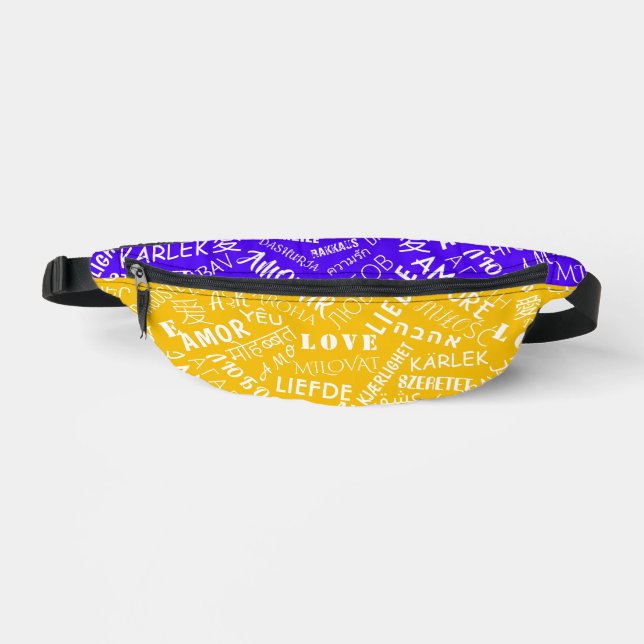 Text-Fanny-Pack für mehrsprachige Liebe - Benutzer Bauchtasche (Vorderseite)