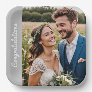 Text Foto kundenspezifische Glückwünsche Papier Pl Pappteller