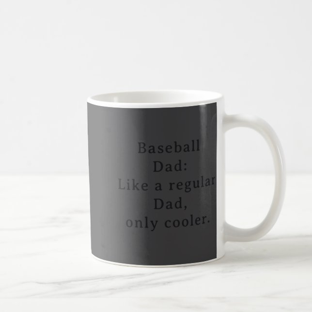 Text Funny Dad Baseball  Kaffeetasse (Rechts)