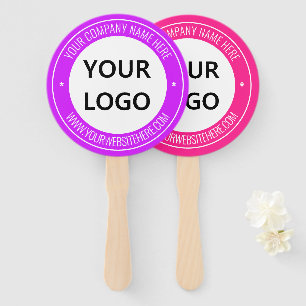 Text für benutzerdefinierte Firmenlogos Hand-Fan-A Fächer