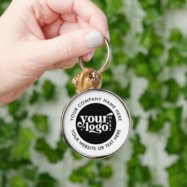 Text für benutzerdefiniertes Firmenlogo Schlüsselanhänger (Hand)