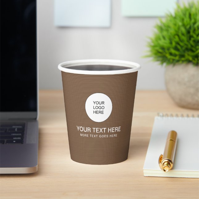 Text für das Business-Logo "Papercup Business" hie Pappbecher (InSitu)