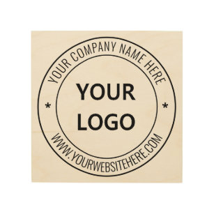 Text für das Logo "Custom Company" Holzdruck