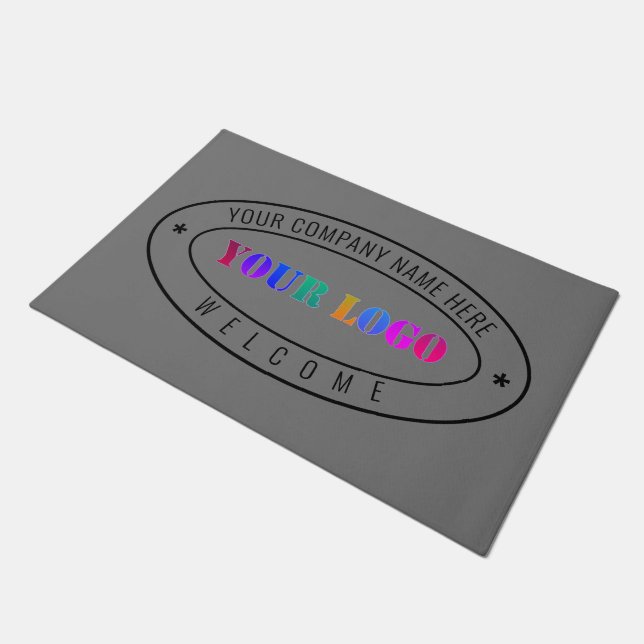 Text für das Logo eines benutzerdefinierten Untern Fußmatte (Schrägansicht)