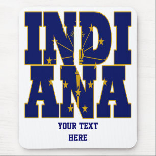 Text für die Staatsflagge von Indiana Mousepad