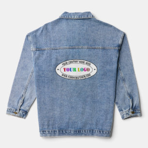 Text für Firmenlogo Jeansjacke