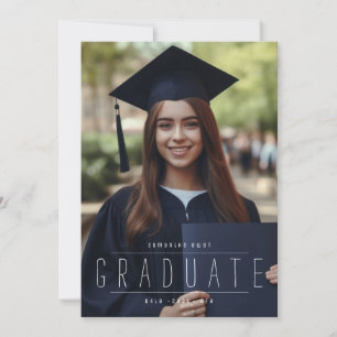 TEXT FÜR MODERNES GRADUAT MIT VOLLSTÄNDIGER BLUTUN ANKÜNDIGUNG