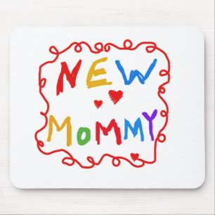 Text für Primärfarben Neue Mommy-Tshirts Mousepad