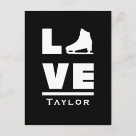 Text für synchrone Liebe und Live-Skaten Postkarte