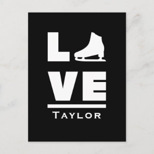 Text für synchrone Liebe und Live-Skaten Postkarte