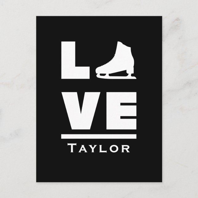 Text für synchrone Liebe und Live-Skaten Postkarte (Vorderseite)